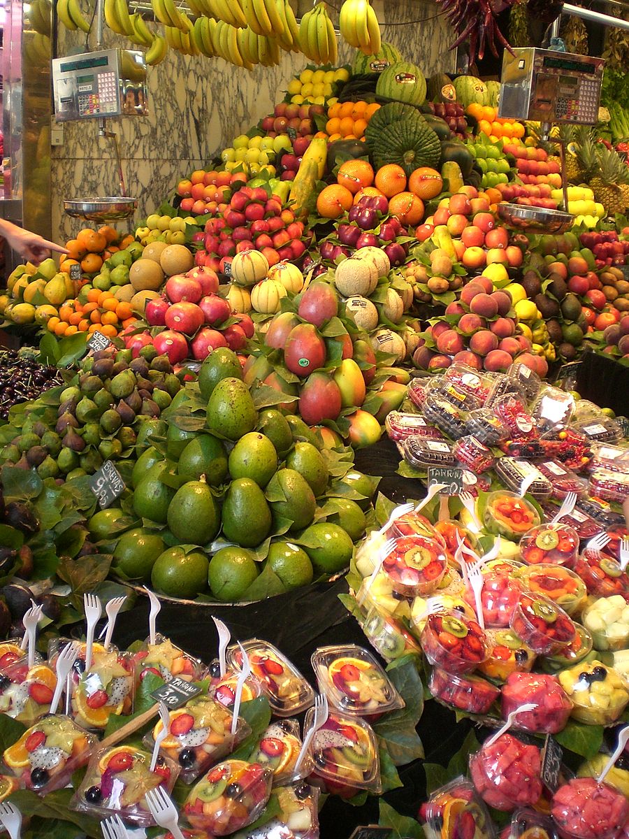 La Boqueria Market Barcelona Spain