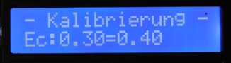 Kalibrierung des Ec-Sensors