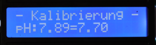 Kalibrierung des pH-Sensors